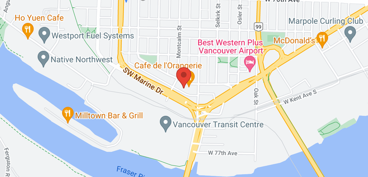 map of 204 1334 W 73RD AVENUE